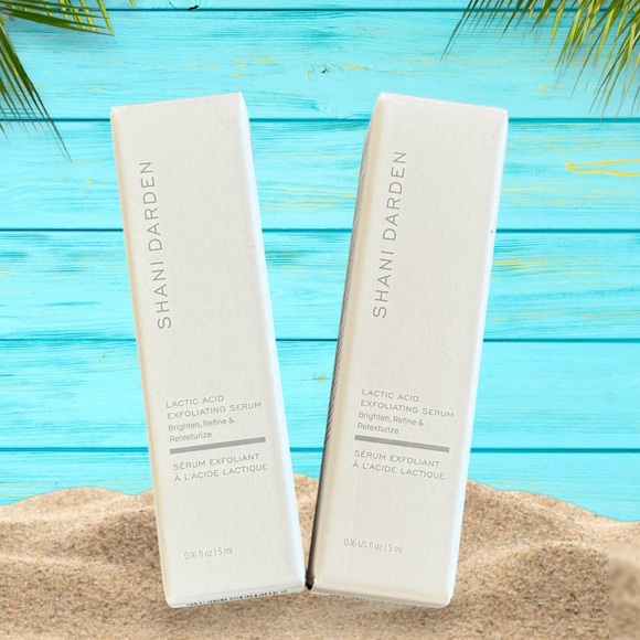 2 Travel Shani Darden Lactic Acid Exfoliating Serum - New in Box - Picture 1 of 3